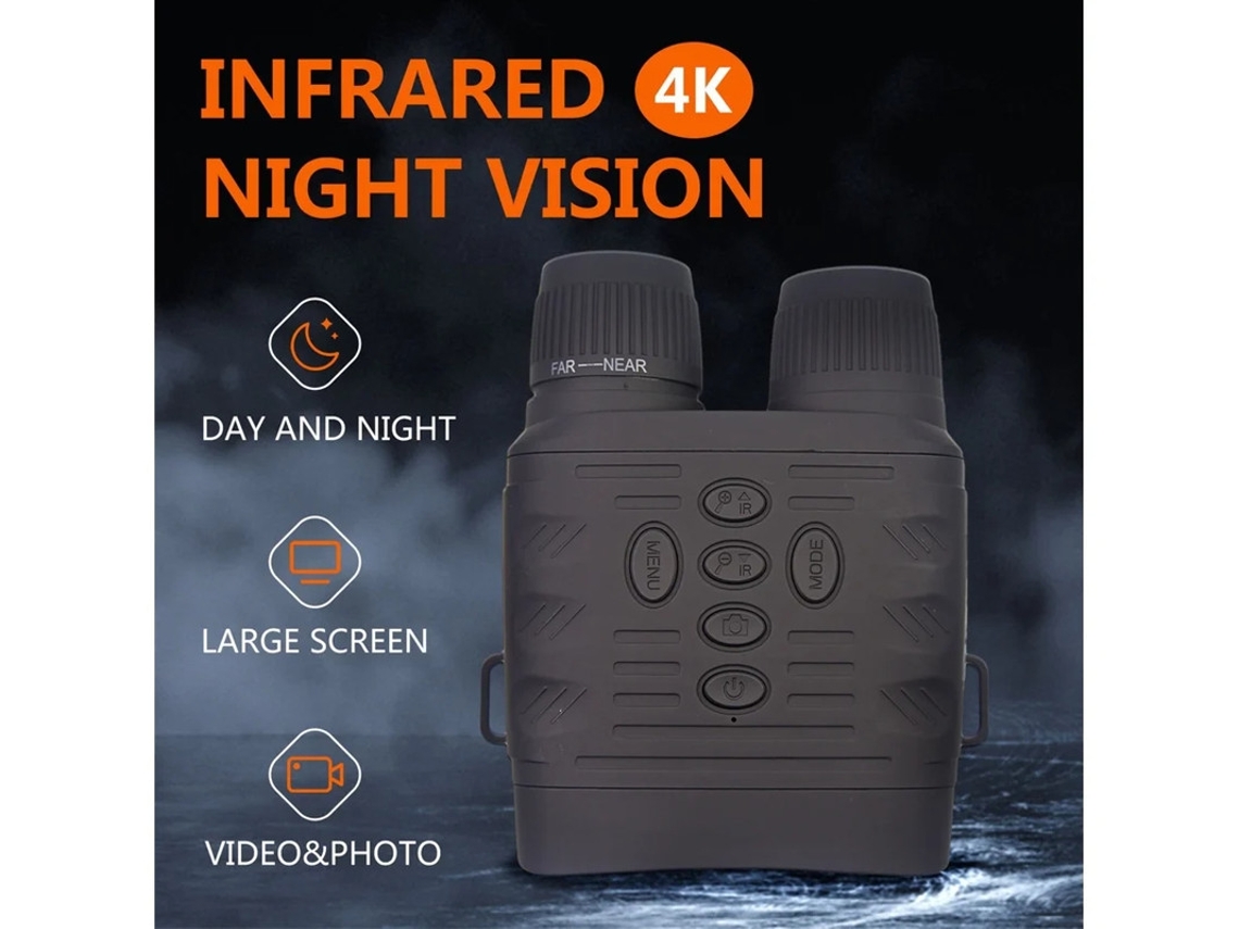 Gafas de visión nocturna, binoculares infrarrojos de visión nocturna 4K, día y noche, pantalla de 3 pulgadas con batería recargable, visión nocturna para caza, Bestvite