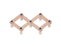 Estantería De Pared En Miniatura Para Casa De Muñecas, Plegable Y Retráctil, Escala 1/12, Madera De Abedul.