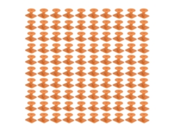 100 Crotales Cuadrados En Blanco Para Cerdos, De Plástico, 32x32 Mm, Color Naranja.