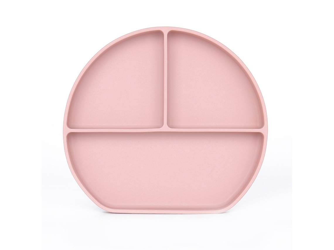 Platos de silicona para bebé sin BPA con diseño dividido, utensilios de alimentación infantil