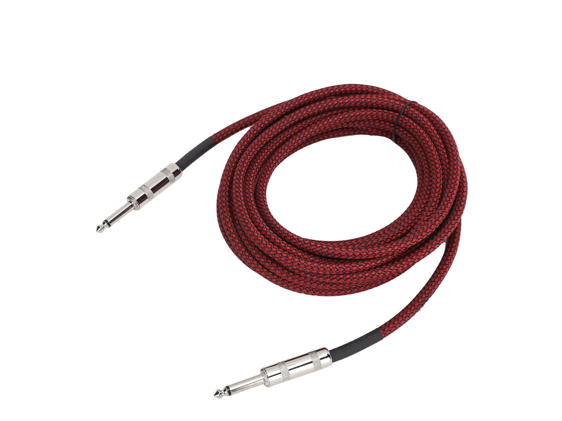 Cable De Guitarra Aislado De Bajo Ruido Jorindo De 6,35 Mm Y 6 M Para Instrumentos Musicales Y Amplificadores.