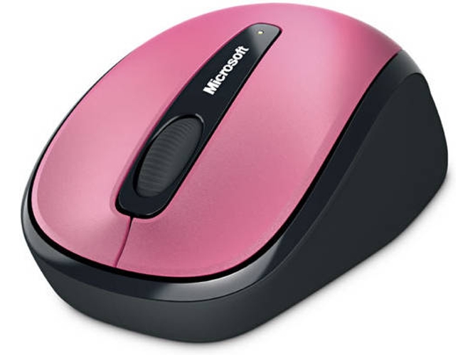 Ratón MICROSOFT Inalámbrico Mobile 3500 (Inalámbrico - Óptico - 1000 dpi - Rosa)