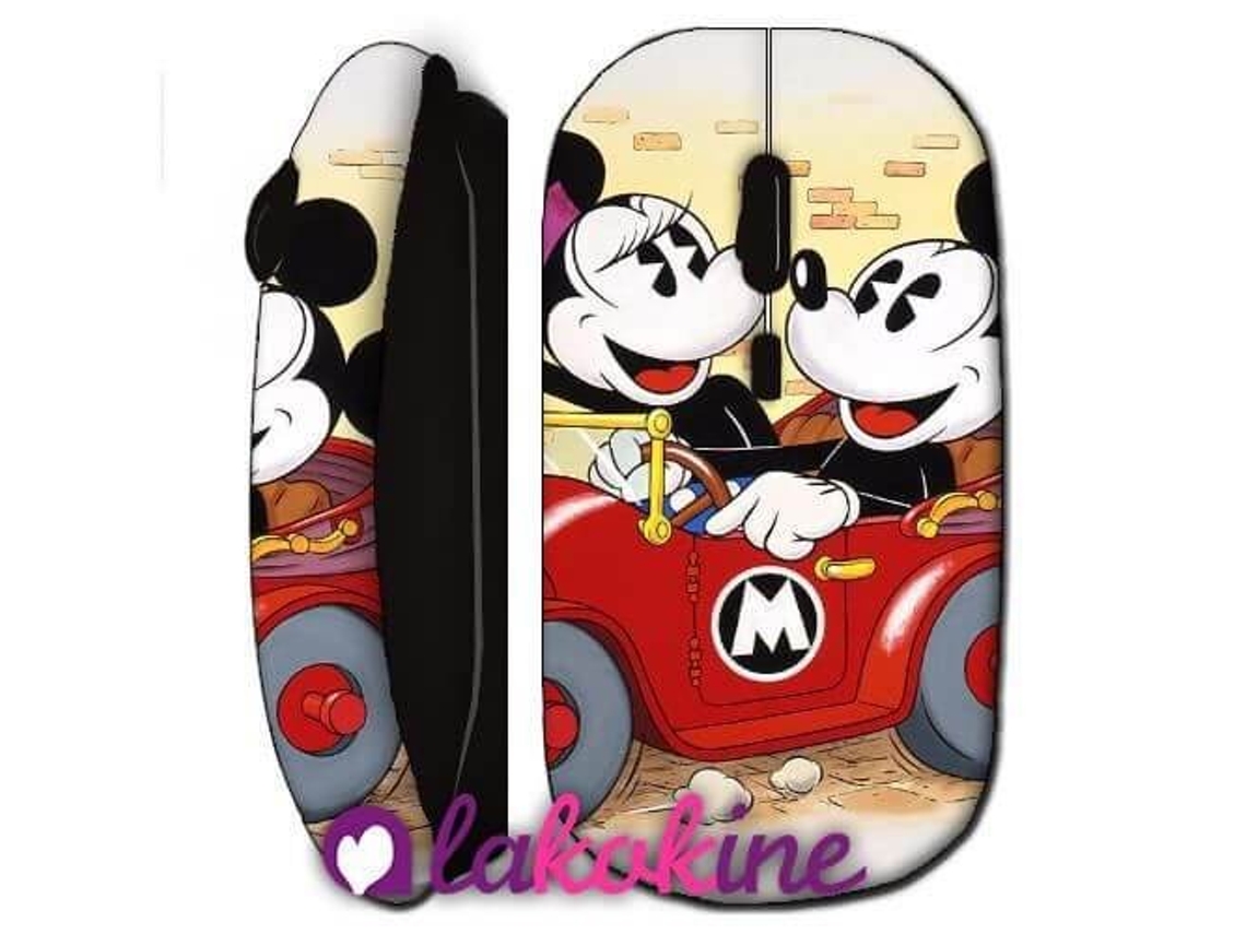 Ratón Inalámbrico Mickey y Minnie Mouse Coche MANIACASE