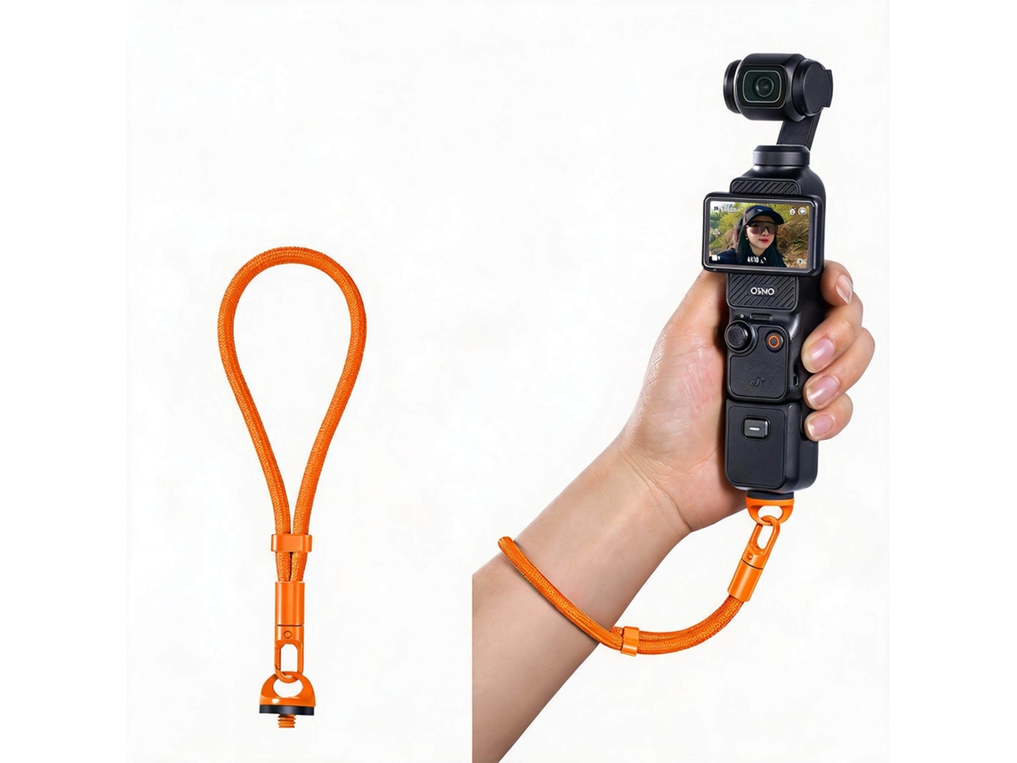Cordón Antipérdida Henten Home Para Dji Osmo Pocket 3/4 Con Tornillos Para Cámara - Naranja
