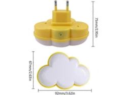 Lámpara de noche con sensor crepuscular, luz nocturna infantil con enchufe para habitación de bebé, lámpara de pared Rosewell