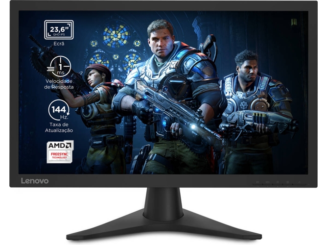 Monitor Gaming LENOVO G24-10 (23.6'' - 1 ms - 144 Hz - FreeSync)