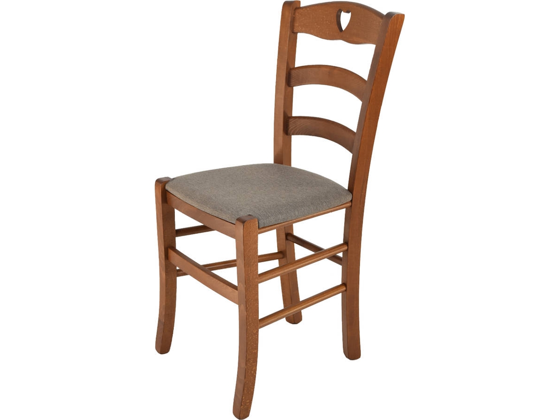Cadeira T M C S Cuore 252NO-110-NL025 (Castanho - 88x43x46 cm - Madeira)