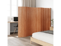Biombo de bambú marrón de 165 x 600 cm WSD308337 Adorable Home