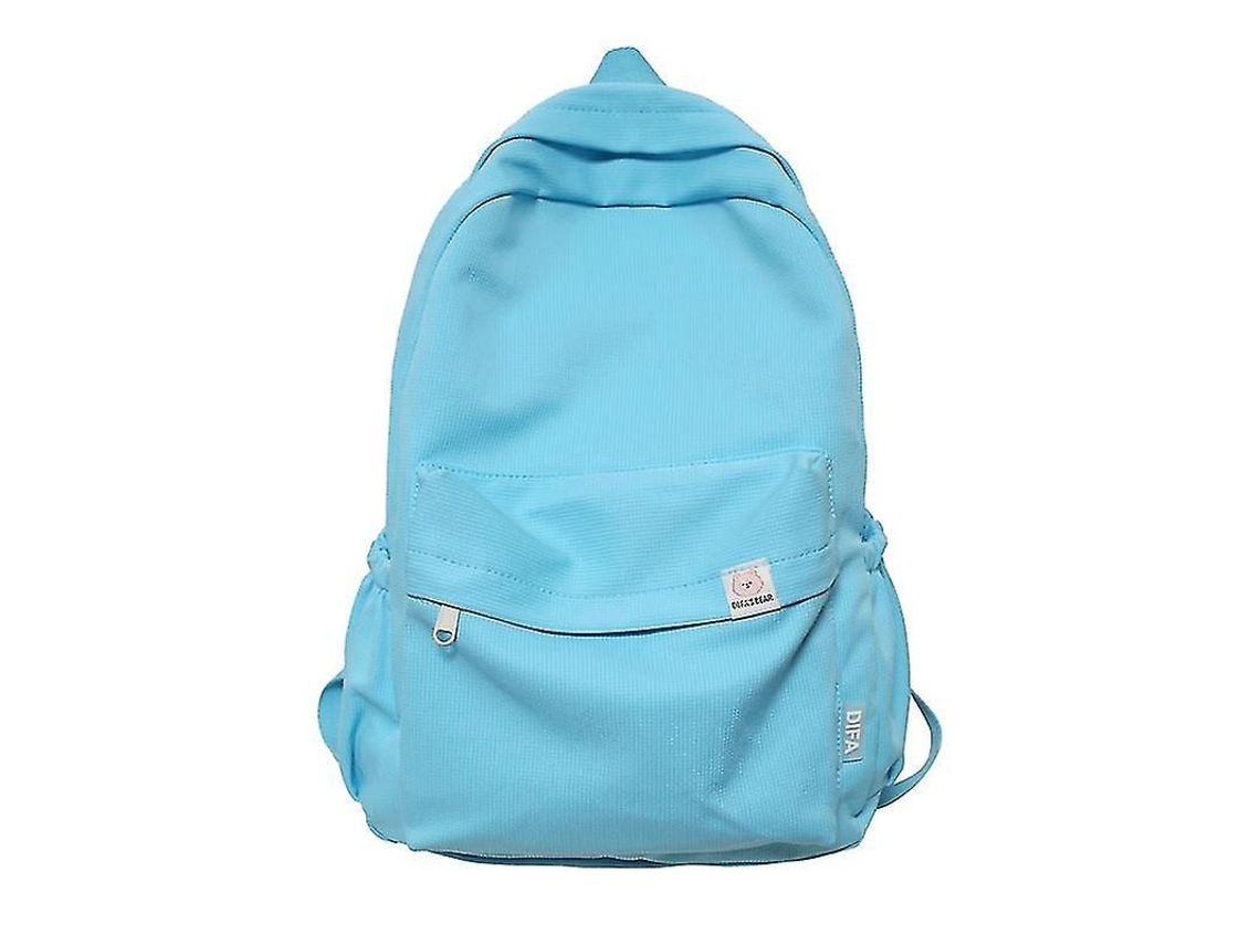2026-mochila Impermeable De Nylon Para Mujer Adolescentes, Mochila Escolar Viaje Con Cremallera, Color Sólido, 20-35l