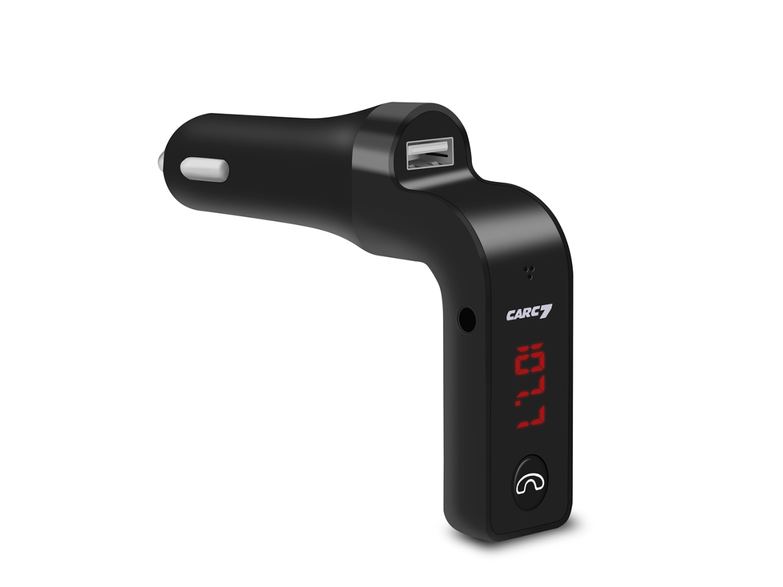 Cargador Bluetooth Para Coche Conexión Bluetooth Carga Dual Usb