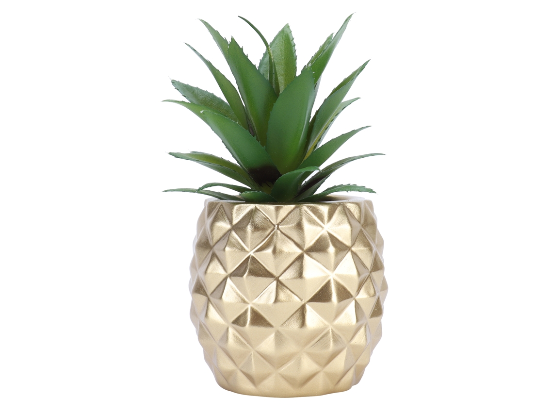 Figuras de frutas de resina, estatuas, decoración de mesa para el hogar y la oficina, color dorado