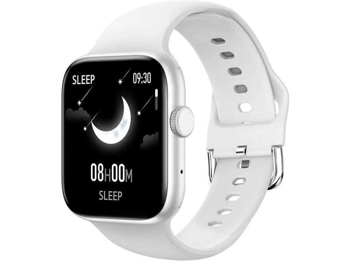 Reloj inteligente con monitor de actividad física de 1.72" táctil, recordatorio de mensajes y llamadas, presión arterial y frecuencia cardíaca Bestvite (blanco)