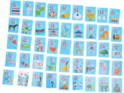 Tarjetas de aprendizaje de tailandés para niños en edad preescolar, 90 unidades, paquete de 2 cajas CHABERLU