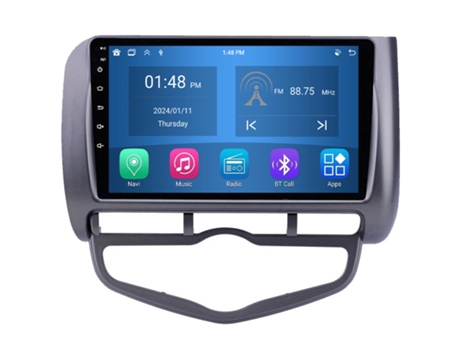 Autoradio 4GB RAM64GB ROM ROVERONE para Honda Jazz City 2002 - 2007 CarPlay Android Coche Radio Bluetooth Navegación