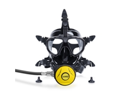 Negrodideep Funda Facial Buceo Soporte Cámara Panorámica 180° Snorkel Antivaho Antifugas Compatible Tanques
