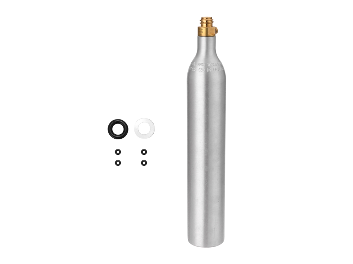 Botella De Agua Con Gas De 0,6 L, Cilindro De Alta Presión Con Adaptador De Recarga Cga320 Para Sodastream.
