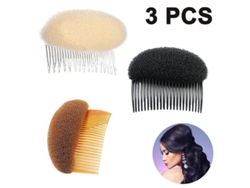 Peine De Esponja De 3 Piezas Para Peinar El Cabello, Herramienta Para Dar Volumen Y Peinar El Flequillo Tsx