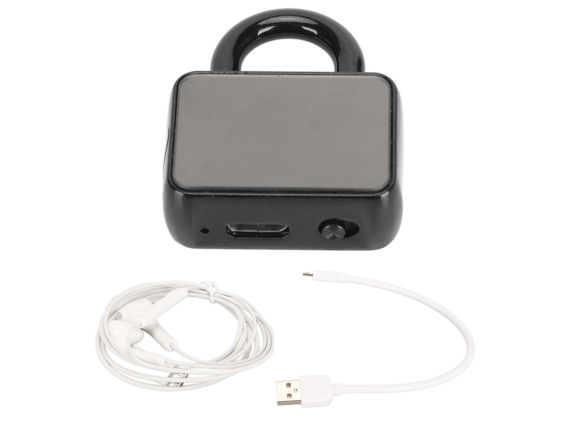 Gravador De Voz Com Chave De Bloqueio Q11 Ai Redução De Ruído Hd Portátil Indicador Led Mp3 16g Para Reuniões Aulas