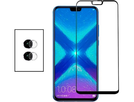 Kit Protector de Cámara Trasera Huawei Honor 8X PHONECARE y Cristal Templado 5D Full Cover