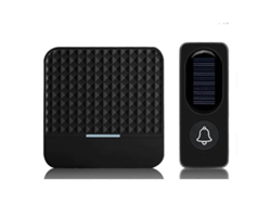 Timbre solar inalámbrico IP65, alcance de 300 m, uso en exteriores