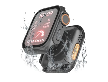 Estuche para PC con protector de pantalla para Apple Watch Series 4/5/6, 40 mm Negro