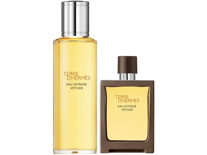 Cofre HERMÈS Terre Vetiver Intense Edp Spray 30 ml+ Recarga 125 ml