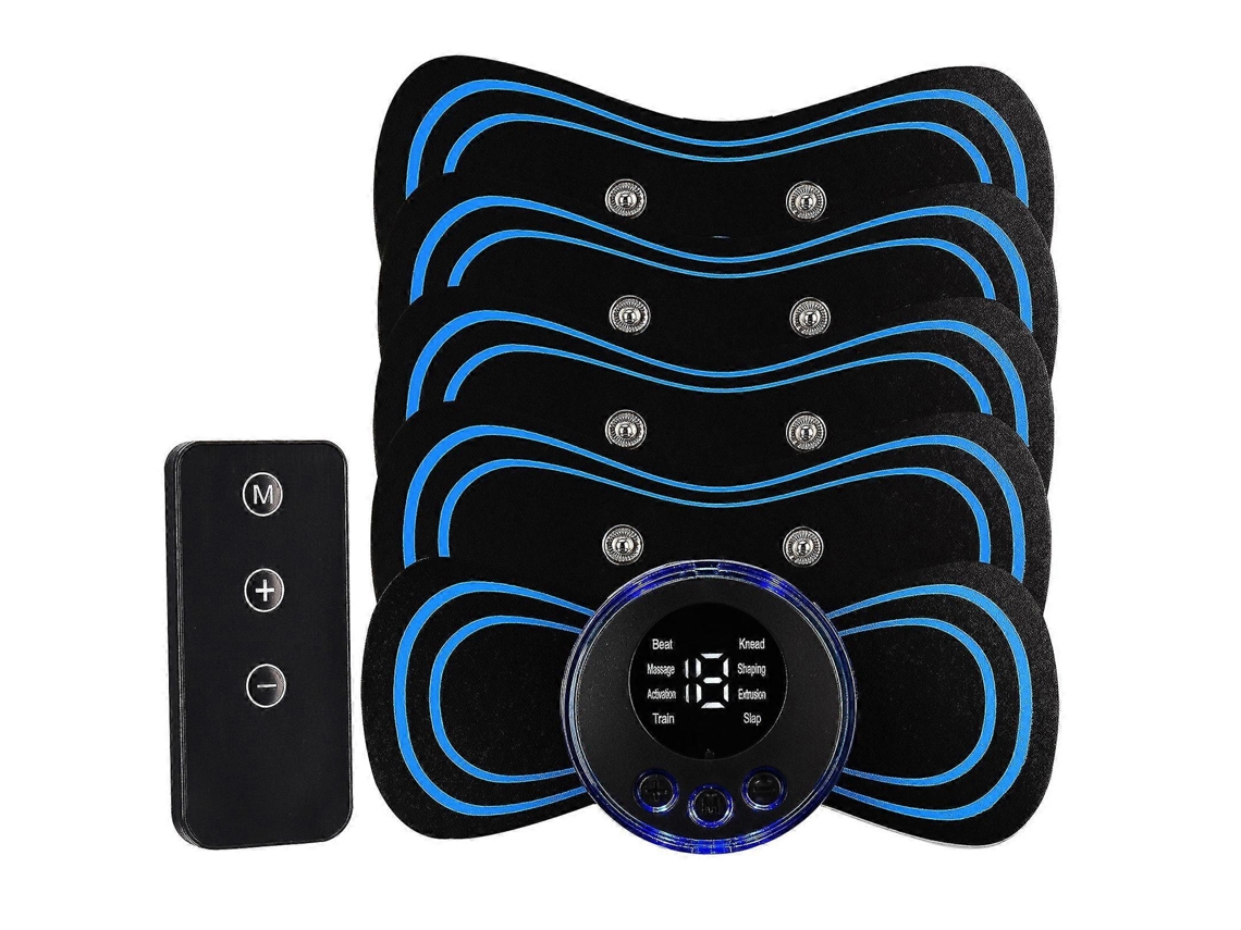 Massageador Elétrico Portátil EMS para Pescoço e Costas, Alívio da Dor com 6 Modos e 19 Níveis de Intensidade A4