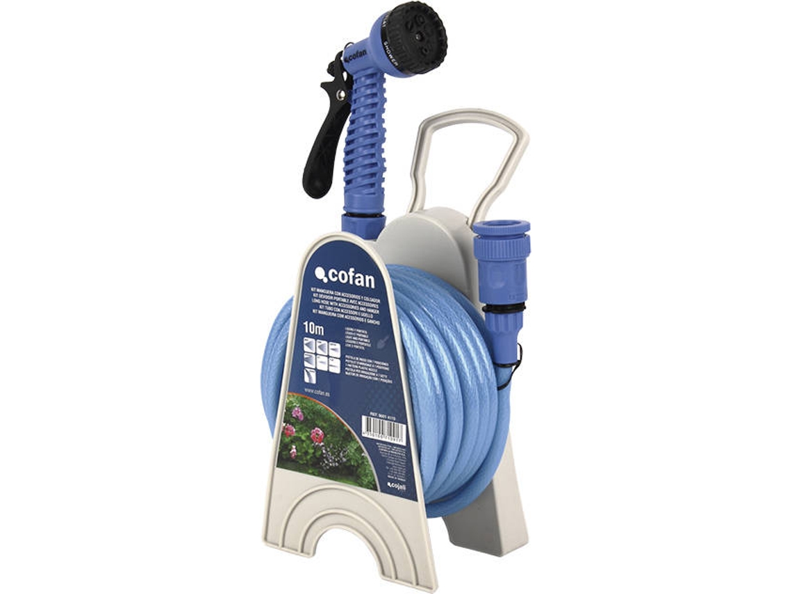Set de Manguera COFAN Con Accesorios Y Colgador ( 10 m x 9.5 mm)