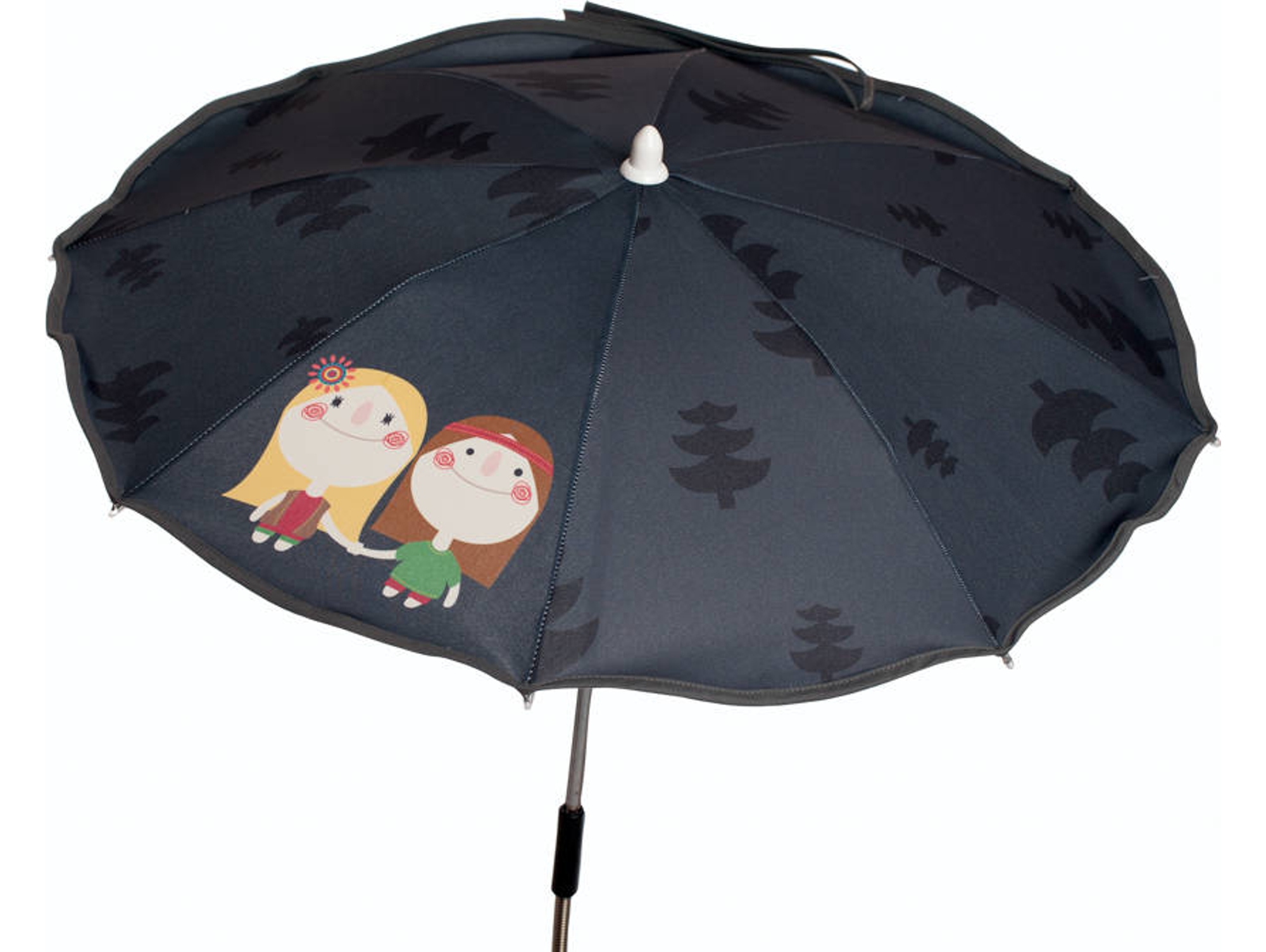 Sombrilla BABYLINE para Coche de Paseo Hippies Gris