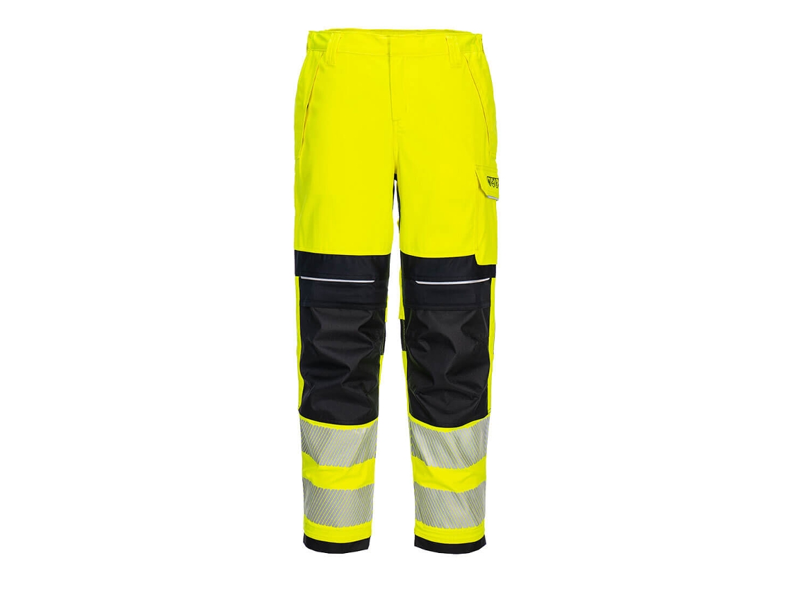 Pantalón De Mujer Pw3 Fr Modaflame Hi-vis Work - Alta Visibilidad Y Seguridad Amarillo Negro / 30