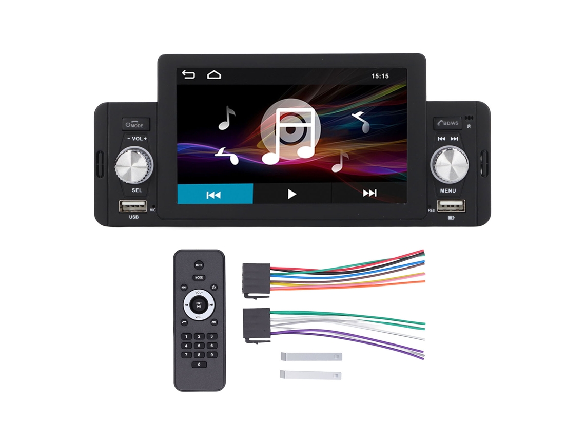 Reproductor Mp5 Hd De 5 Pulgadas, Formato Din Único, Con Bluetooth, Radio Para Coche, Interconexión Para Teléfono Móvil, 12-14,4 V Swm160