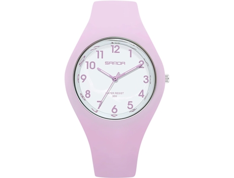 VEANXIN Relojes Deportivos para Reloj con Correa de Silicona Dulce Reloj de Pulsera Impermeable-Púrpura