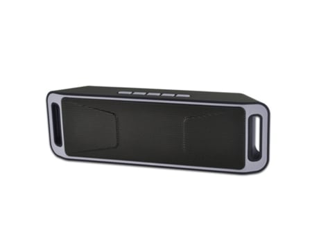 Altavoz Bluetooth Inalámbrico Usb Flash Radio Fm Estéreo Reproductor de Mp3 Compatible con tarjeta TF Gris