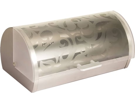 Panera de Mesa para Guardar Pan, Acero Inoxidable Transparente