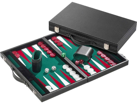 Philos Backgammon verde mediano 38x23,5x5,5cm