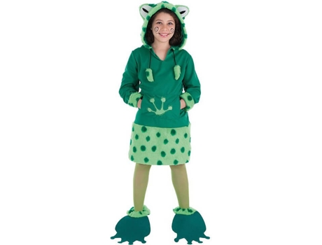 Disfraz de Niña DISFRAZZES Rana (Talla: 7 a 9 años)