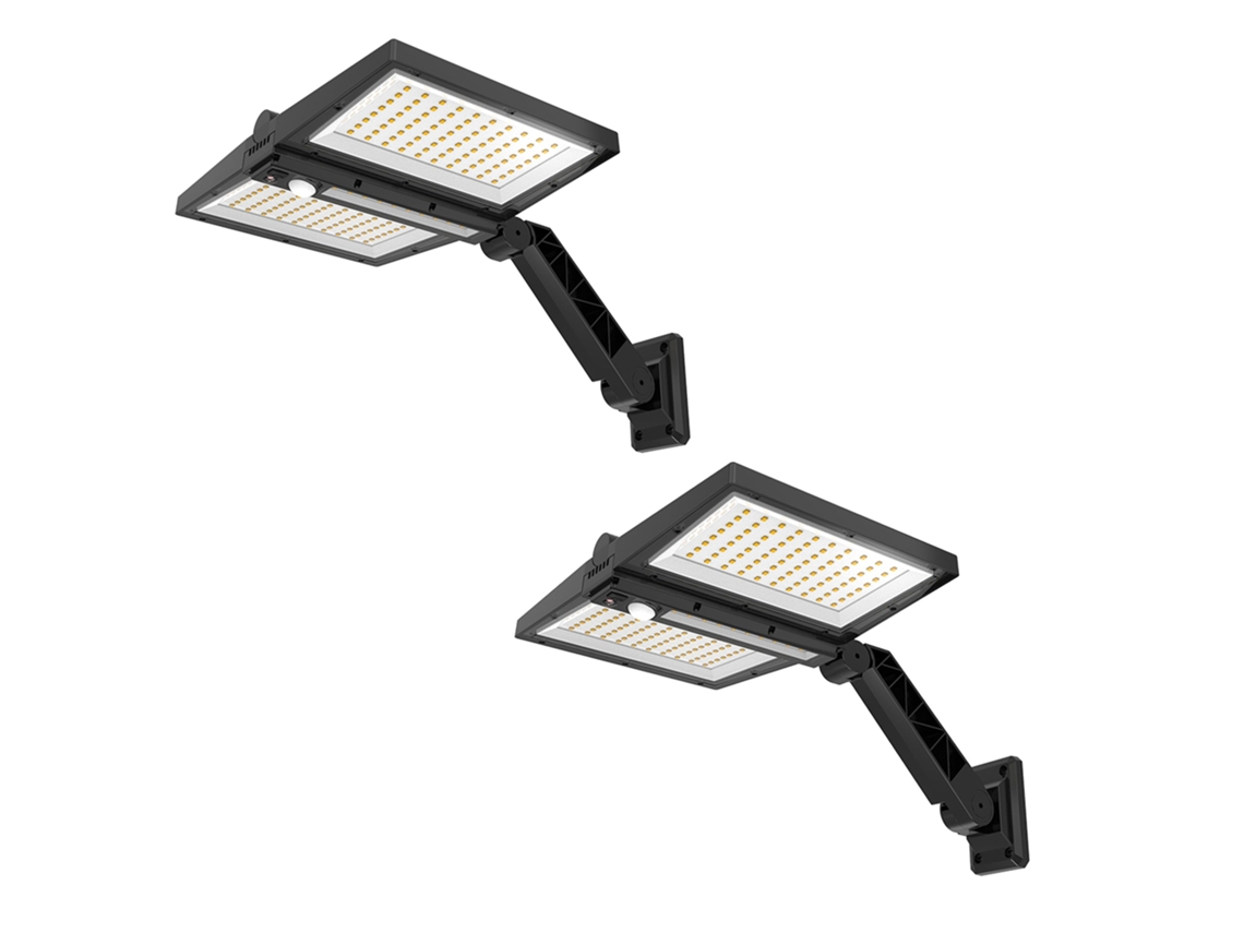 Juego De 2 Proyectores Con Sensor Solar 850lm Clipper
