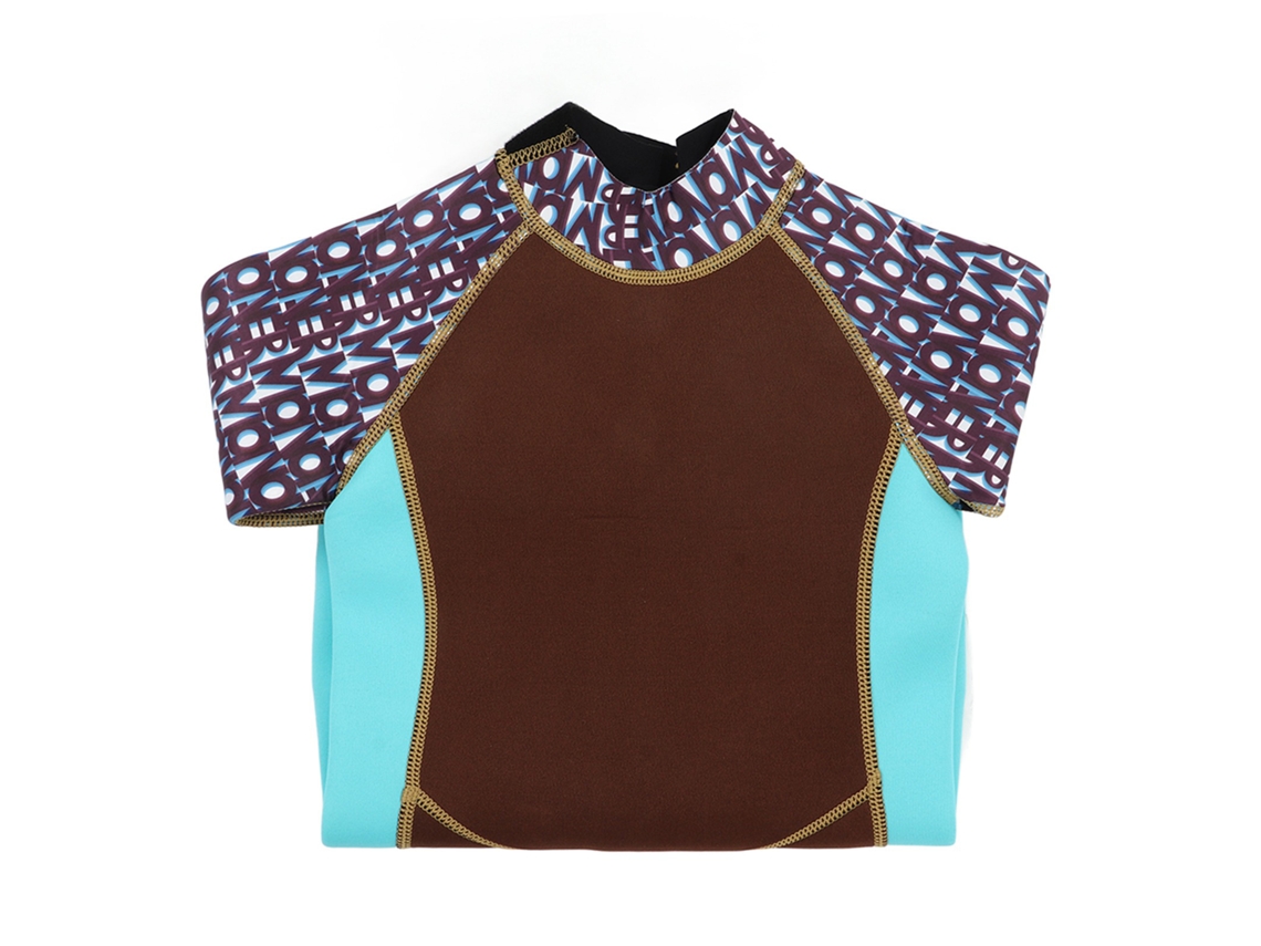 Traje De Neopreno De Manga Larga Para Niños De 2,5 Mm Con Cordón Ajustable En La Espalda, Tejido Elástico Y Cálido, 6 Tallas.