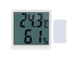 Termómetro Higrómetro Digital Para Interiores, Monitor Preciso De Temperatura Y Humedad, Medidor De Manómetro, Abs Blanco