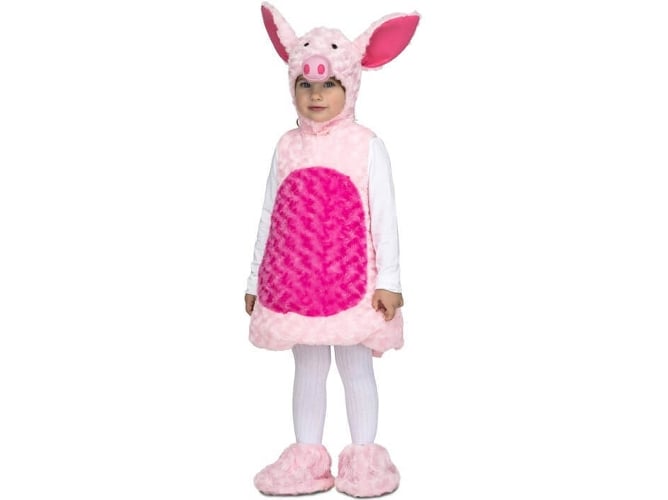 Disfraz de Niña DISFRAZZES Cerdito Peluche (Talla: 5 a 6 años)