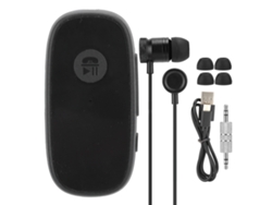 Auriculares Bluetooth 5.0 con clip para el cuello y adaptador de audio para coche