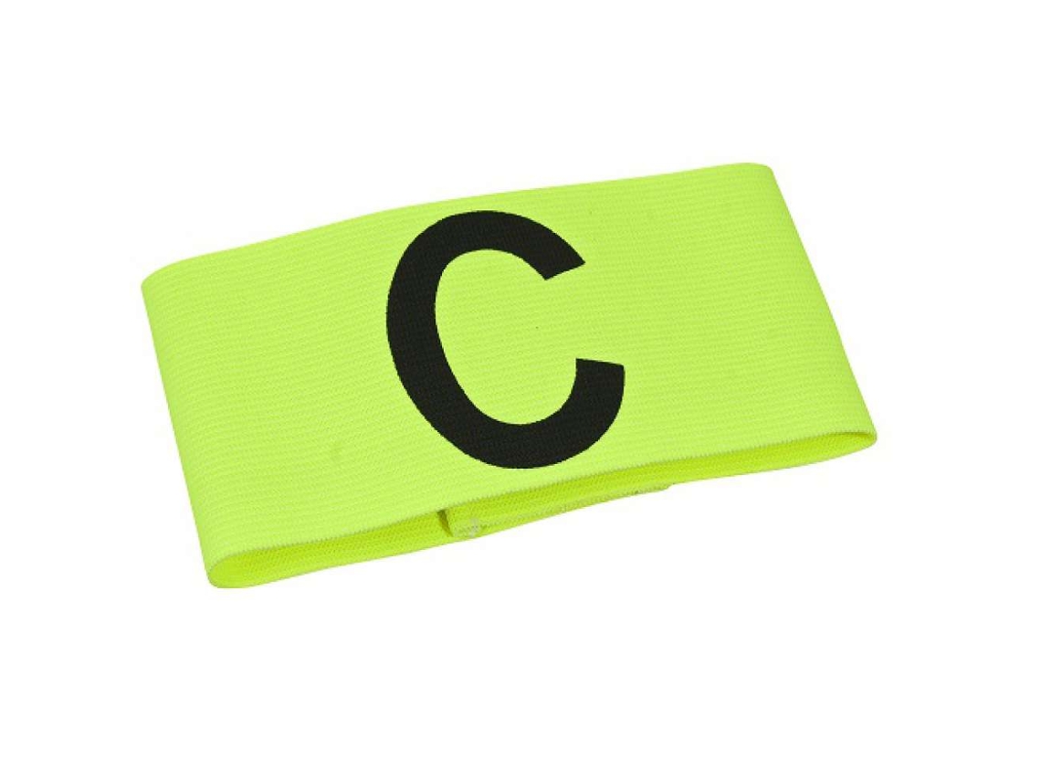 Abrazadera de Capitán SELECT Con velcro (Amarillo - Poliéster - Sénior)
