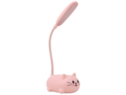 Elegante Lámpara De Mesa Con Forma De Gatito Rosa, De 26 Cm, Con Motivos De Gatos, Ideal Para La Habitación De Una Niña O De Un Niño.