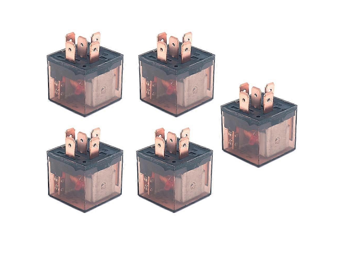 Relé Transparente Universal Automotriz 12v 80a Spdt 5 Pines Pack De 5
