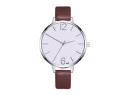 Reloj De Cuero Sencillo De Estilo Coreano Para Mujer Zhoulianfa, Ideal Para Negocios Y Café.