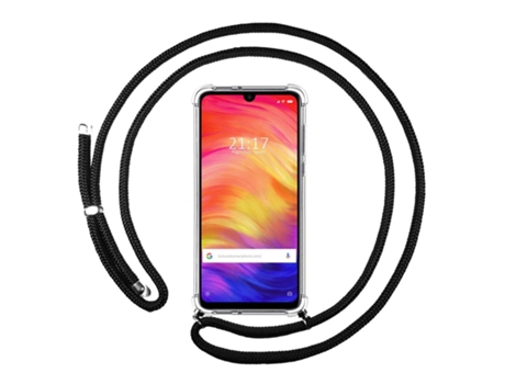 Carcasa Xiaomi Redmi Note 7 TUMUNDOSMARTPHONE Colgante Negro