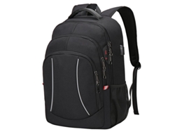 2026-mochila Para Laptop 15.6 Pulgadas Con Espacio Amplio Impermeable Para Uso Diario Y Trabajo - Negro