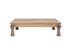 Mesa Centro Madera Pieza Unica Natural 170x107x45cm