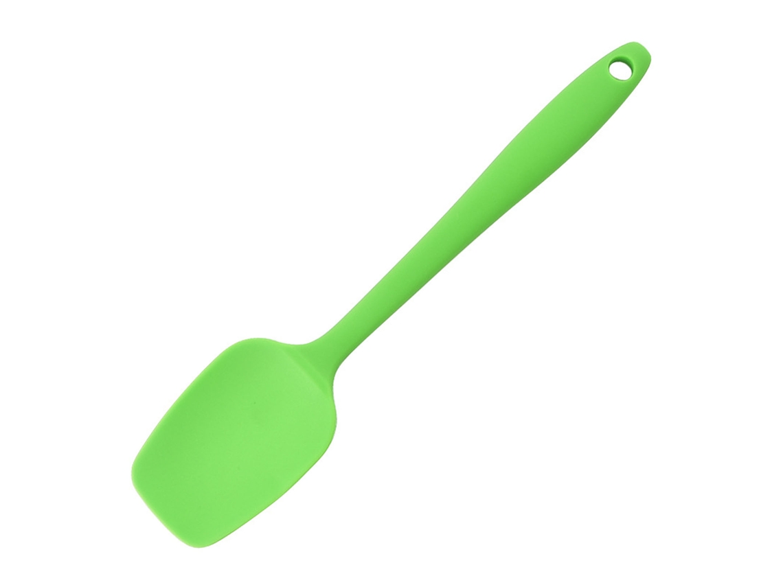 Espátula De Silicona Resistente Al Calor Con Mango Cómodo, Para Hornear, Cocinar Y Scraping, Utensilio De Cocina Versátil Verde