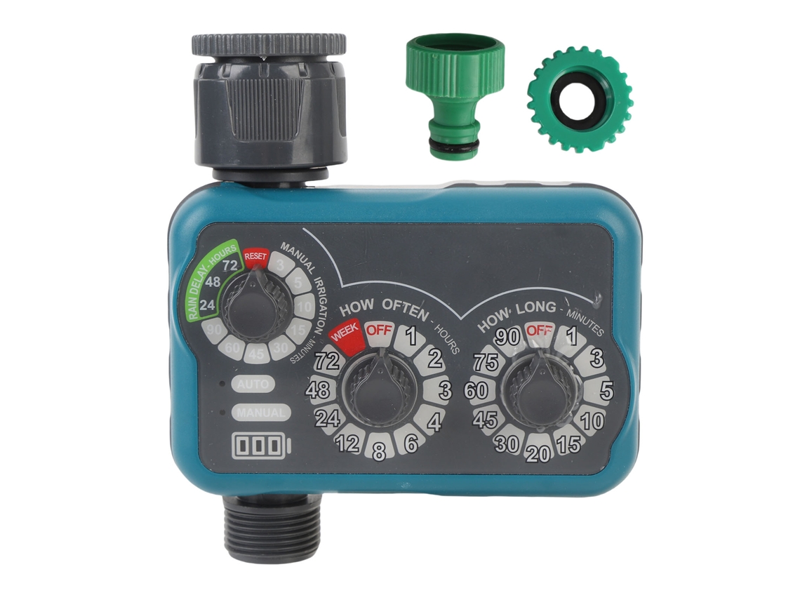 Temporizador De Agua De 3 Discos, 21 L/min, Ip54, Con Retardo Por Lluvia Para Riego De Jardines.